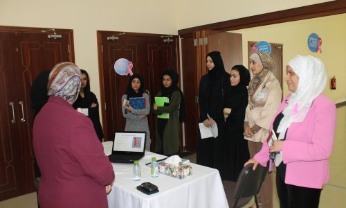 The Deanship of Student Affairs –Abu Dhabi Campus- organizes an health day for the Breast Cancer Awareness 