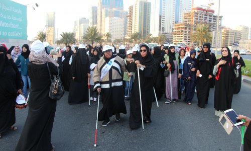 AAU participates in the “White Cane Walkathon”