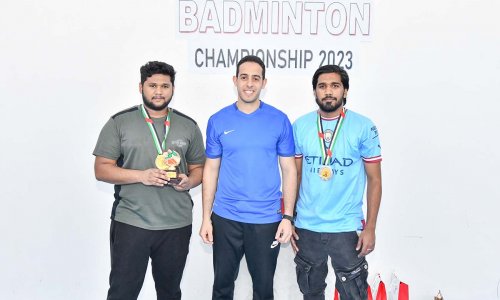 The College of Business has earned their victory in the Badminton Championship