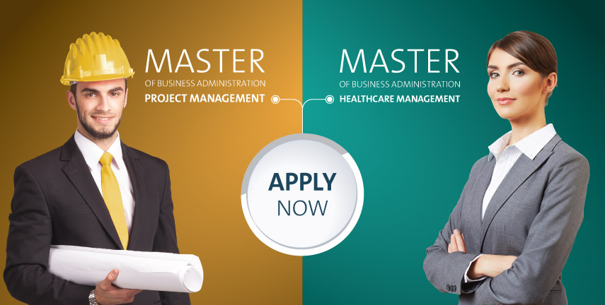 Master of business administration project management and master of business in healthcare management Al Ain University